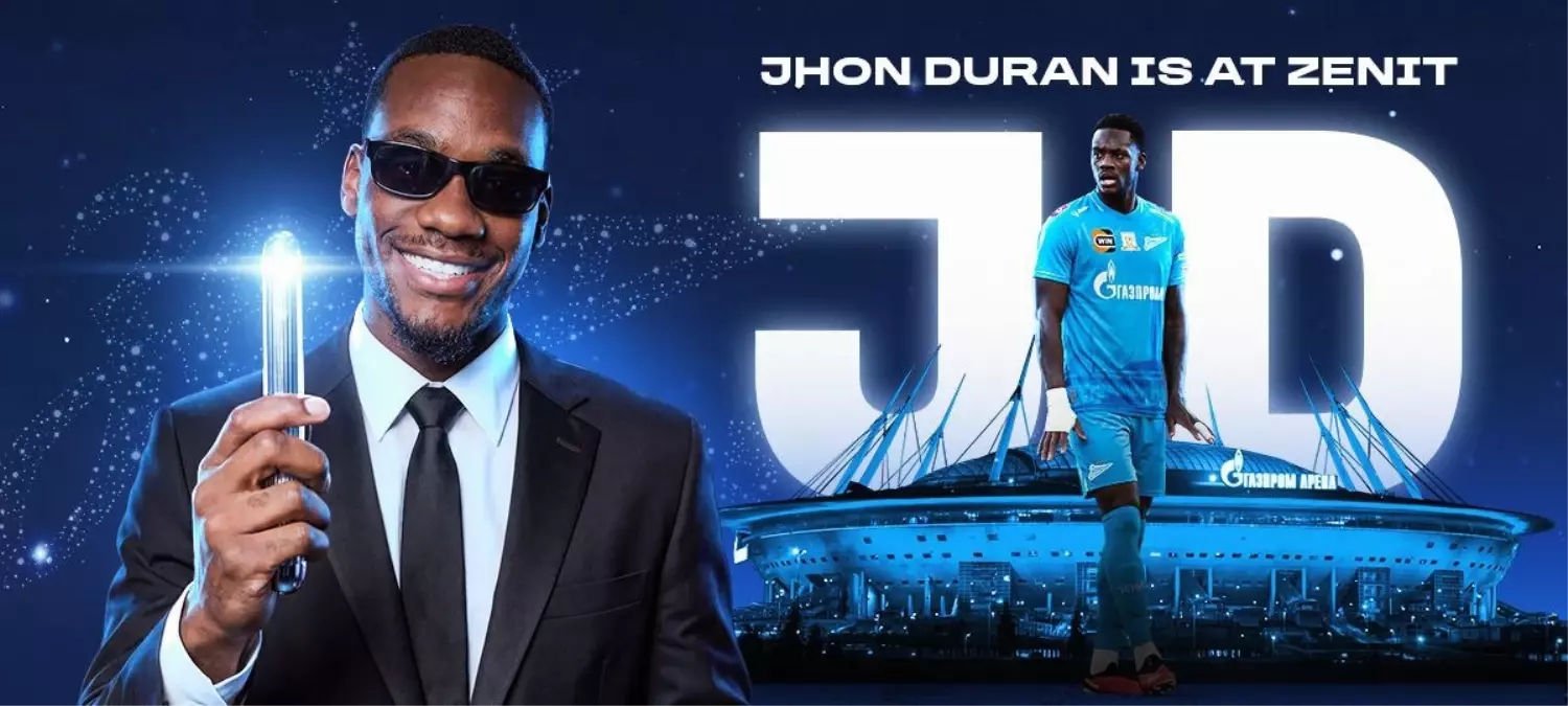 Zenit, Jhon Duran'ı resmi olarak açıkladı