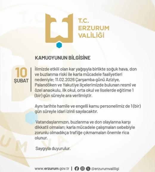 11 Şubat Çarşamba okullar tatil mi, kar tatili ilan edildi mi?