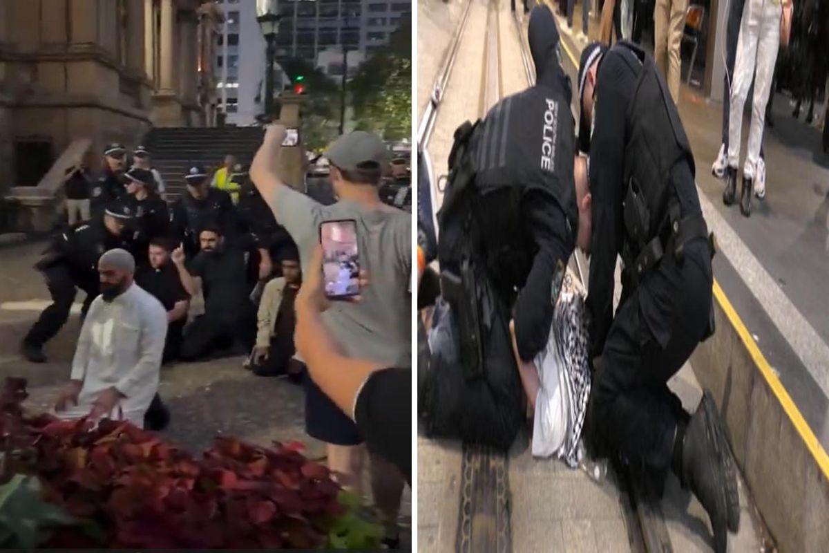 Avustralya'da Filistin destekçisi protestocu, polis tarafından yerde defalarca yumruklandı