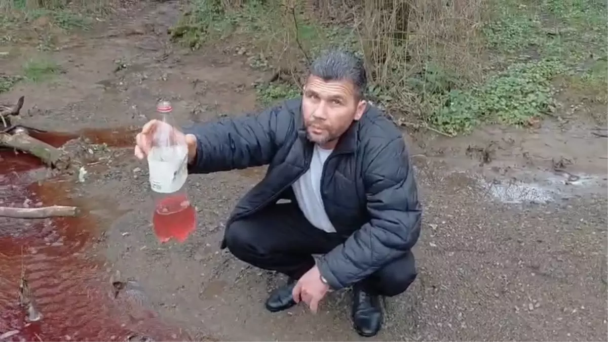 Ömerli Barajı yakınında 'kırmızı renkli akan dere' tedirginliği