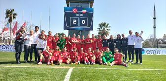 19 Yaş Altı Kadın Futbol Milli Takımı, Ekvator Ginesi'ni 2-0 yendi