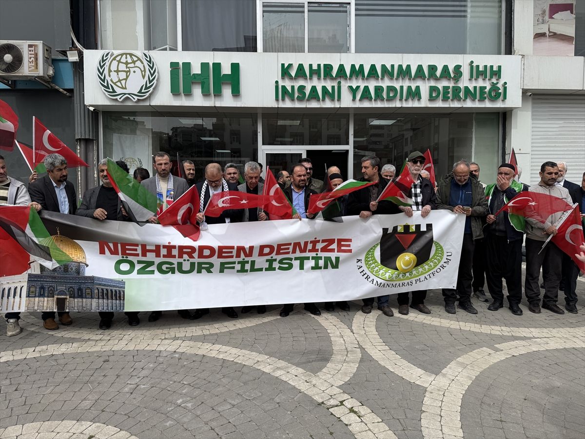 ABD ve İsrail'in İran, Lübnan ve Gazze'ye yönelik saldırıları Kahramanmaraş'ta protesto edildi
