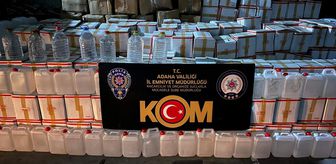 Adana'da 21 bin litre kaçak alkol ele geçirildi