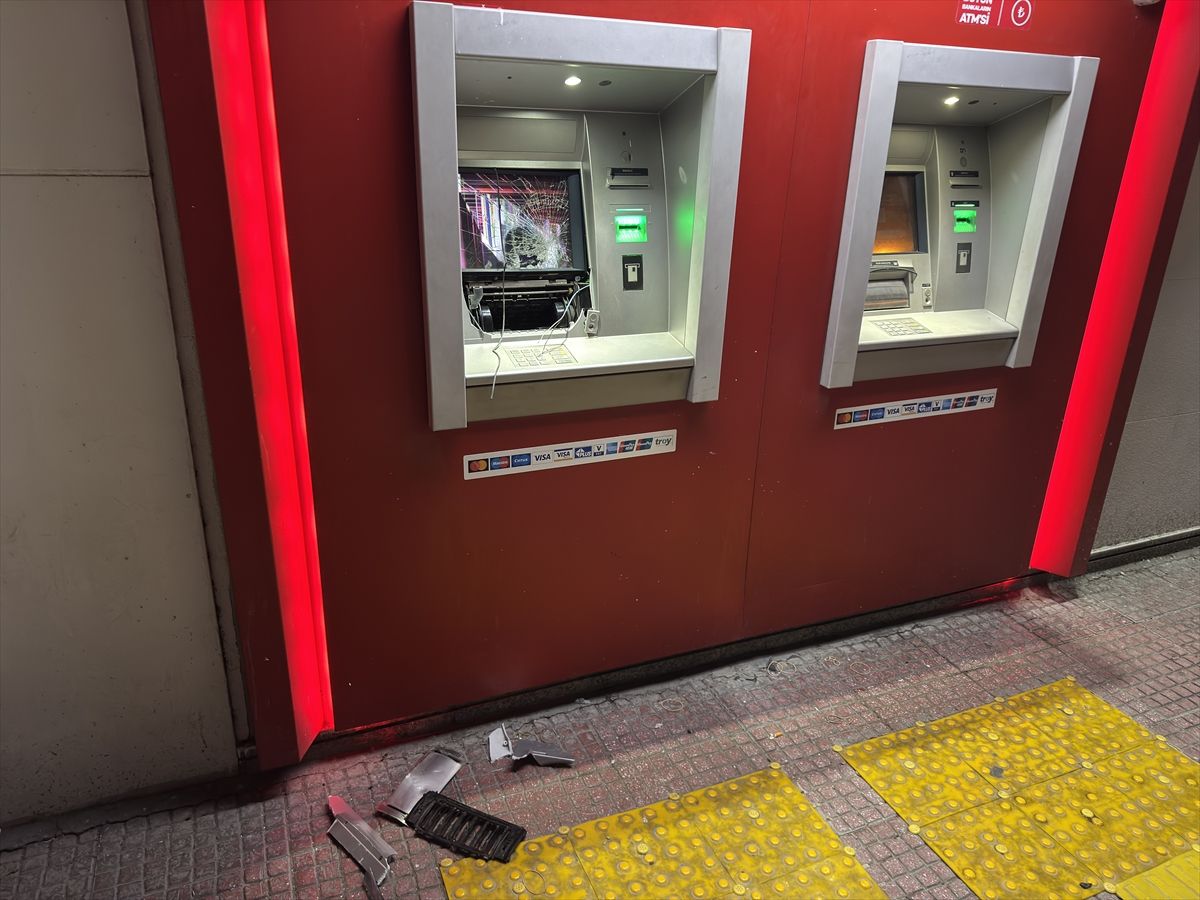 Adana'da ATM'ye zarar veren şüpheli yakalandı