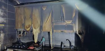 Adıyaman'da çıkan ev yangınında bir kişi dumandan etkilendi