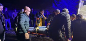 Adıyaman'da devrilen otomobildeki 2 kişi yaralandı
