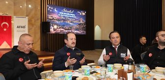 AFAD akredite ekipleri ve sivil toplum kuruluşları, İstanbul'da iftar programında buluştu