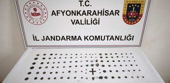 Afyonkarahisar'da evinde 133 sikke ve obje ele geçirilen şüpheli tutuklandı