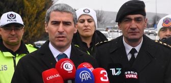 Afyonkarahisar Valisi Aktaş, Afyonkarahisar - Ankara kara yolu uygulama noktasını ziyaret etti