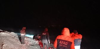 Ağrı'da tipide kara saplanan kamyonet ile içindeki 4 kişi kurtarıldı