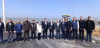 AK Parti heyeti Yenişehir'de yol çalışmalarını inceledi