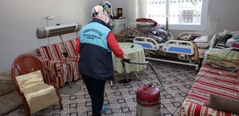Akdeniz ilçesinde ihtiyaç sahiplerine ev temizliği desteği verildi