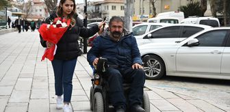 Aksaray Belediyesinden engelli çifte 'Sevgililer Günü' sürprizi