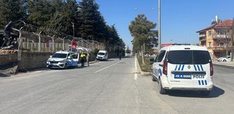 Akşehir'de polise çarpıp kaçan motosiklet sürücüsü yakalandı