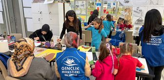 Alaçam'da anne kız boyama etkinliği düzenlendi