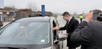 Alaçam Kaymakamı Kayabaşı ve Belediye Başkanı Özdemir trafik denetimine katıldı