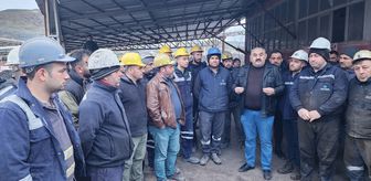 Amasya'da kömür madeninde çalışan işçilerin iş bırakma eylemi sona erdi
