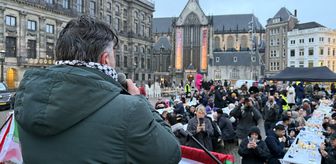 Amsterdam'da Filistin için sokak iftarı düzenlendi