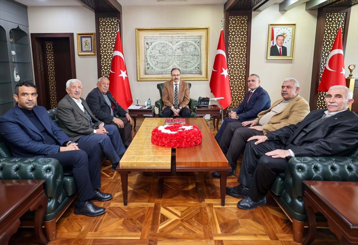 Anadolu Güvenlik Korucuları ve Şehit Aileleri Konfederasyonundan Vali Kızılkaya'ya ziyaret