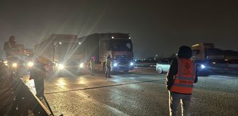 Anadolu Otoyolu'nda zincirleme trafik kazasında 6 kişi yaralandı