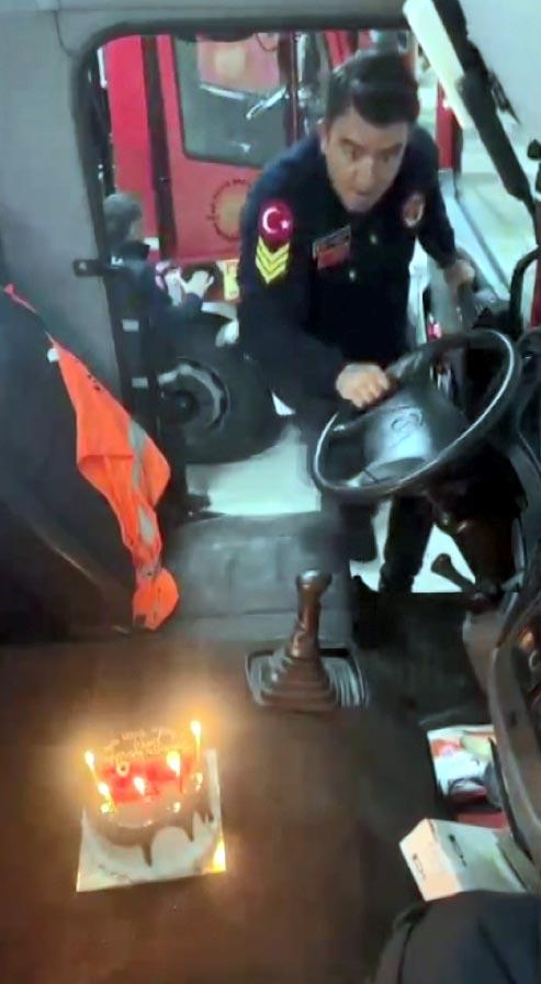 'Oh my, oh my, my home' he said as he ran to the fire truck, the reality was completely different