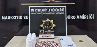 Anamur ilçesinde 489 sentetik ecza hapı ele geçirildi