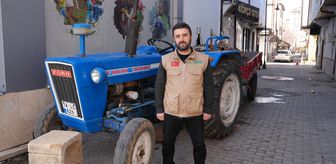 Ankaralı hayırsever Filistinliler için traktörünü bağışladı