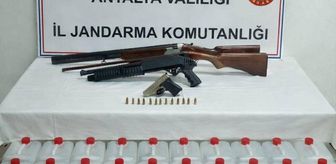 Antalya'da 160 litre kaçak alkol ele geçirildi