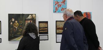 Antalya'da 'Bir Kadın Bir Yolculuk Kalemden Fırçaya' resim sergisi açıldı