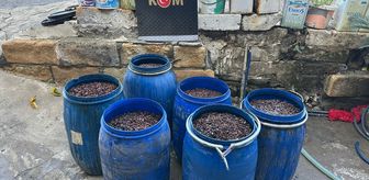 Arsuz ilçesinde 1510 litre sahte içki ele geçirildi