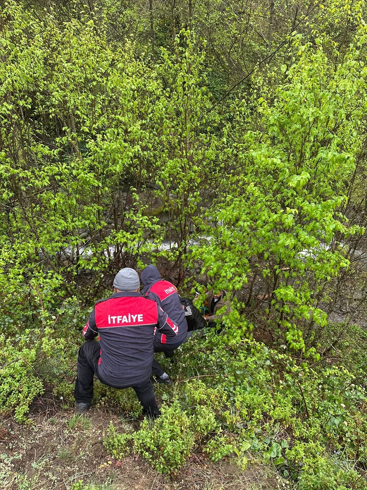 Artvin'de dereye devrilen otomobilin sürücüsü yaralandı
