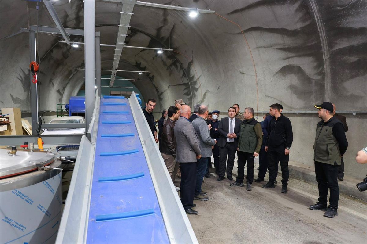Artvin Valisi Ergün, mantar üretim tesisinde incelemelerde bulundu