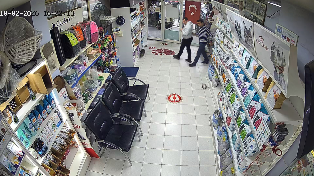 Three children in Avcılar threw a firecracker at the veterinarian; moments of the animals inside fleeing were captured on camera