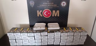 Aydın'da 24 bin 60 doldurulmuş makaron ele geçirildi