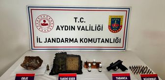 Aydın'da Bizans dönemine ait kitap ve tarihi eserler ele geçirildi