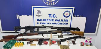 Ayvalık'ta silah ve uyuşturucu madde ele geçirildi