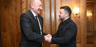 Azerbaycan Cumhurbaşkanı Aliyev ile Ukrayna Devlet Başkanı Zelenskiy Münih'te görüştü
