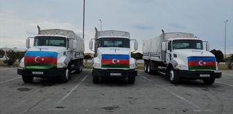 Azerbaycan İran'a insani yardım gönderdi
