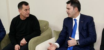 Bakan Kurum, Gaziantep'te depremzede ailenin yeni evine misafir oldu