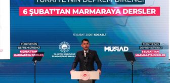 Bakan Kurum, Kocaeli'de deprem panelinde konuştu Açıklaması