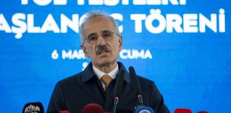 Bakanlar Uraloğlu ve Gürlek, Sakarya'da milli hızlı treninin yol testleri törenine katıldı