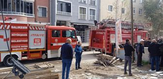 Balıkesir'de bir binanın bodrum katında çıkan yangında 1 kişi yaralandı