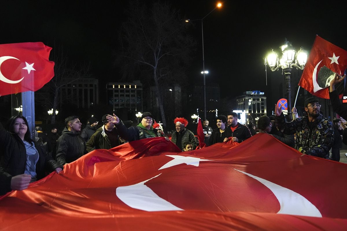 Başkentte milli takım coşkusu yaşandı