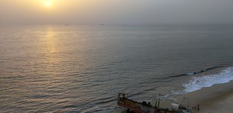 Batı Afrika'nın 'incisi' Freetown sahili dron ile görüntülendi
