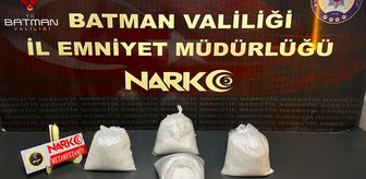 Batman'da bir araçta 4 kilo 50 gram metamfetamin ele geçirildi