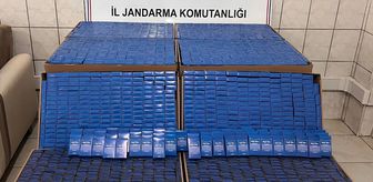 Bayburt'ta 2 bin paket doldurulmuş makaron ele geçirildi