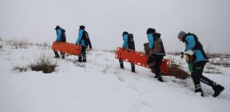 Bayburt'ta çığda arama kurtarma tatbikatı gerçekleştirildi