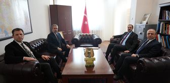 BBP Genel Başkanı Destici, Türkiye'nin Üsküp Büyükelçisi Ulusoy ile görüştü