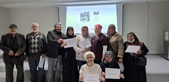 Biga'da 'Diyabet Okulu' eğitimini tamamlayanlara belgeleri verildi