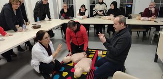 Biga'da doğa tutkunlarına uygulamalı ilk yardım eğitimi verildi